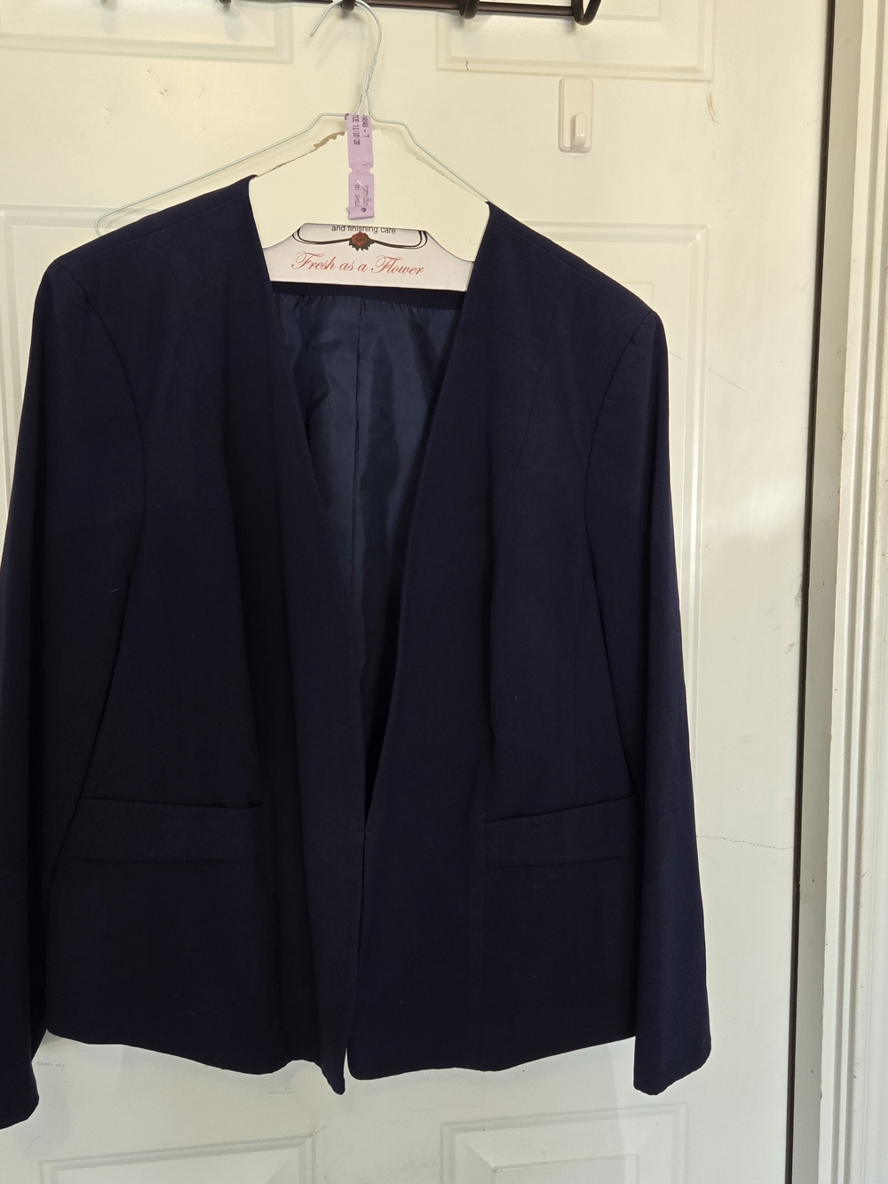 Nine West Navy Two Piece Pant Suit Size 24W